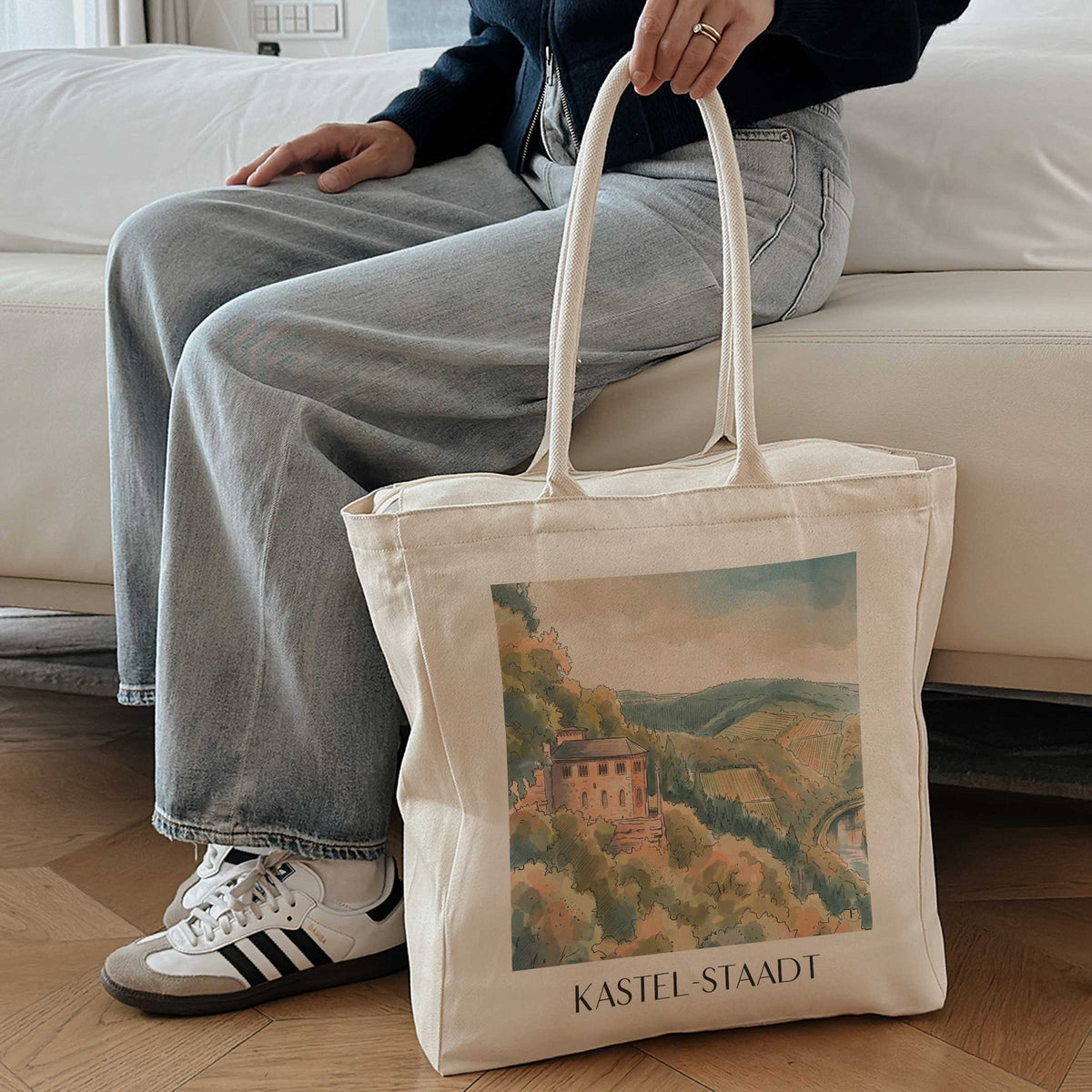 kastel-staadt-saargau-deutschland-einkaufstasche-aquarell