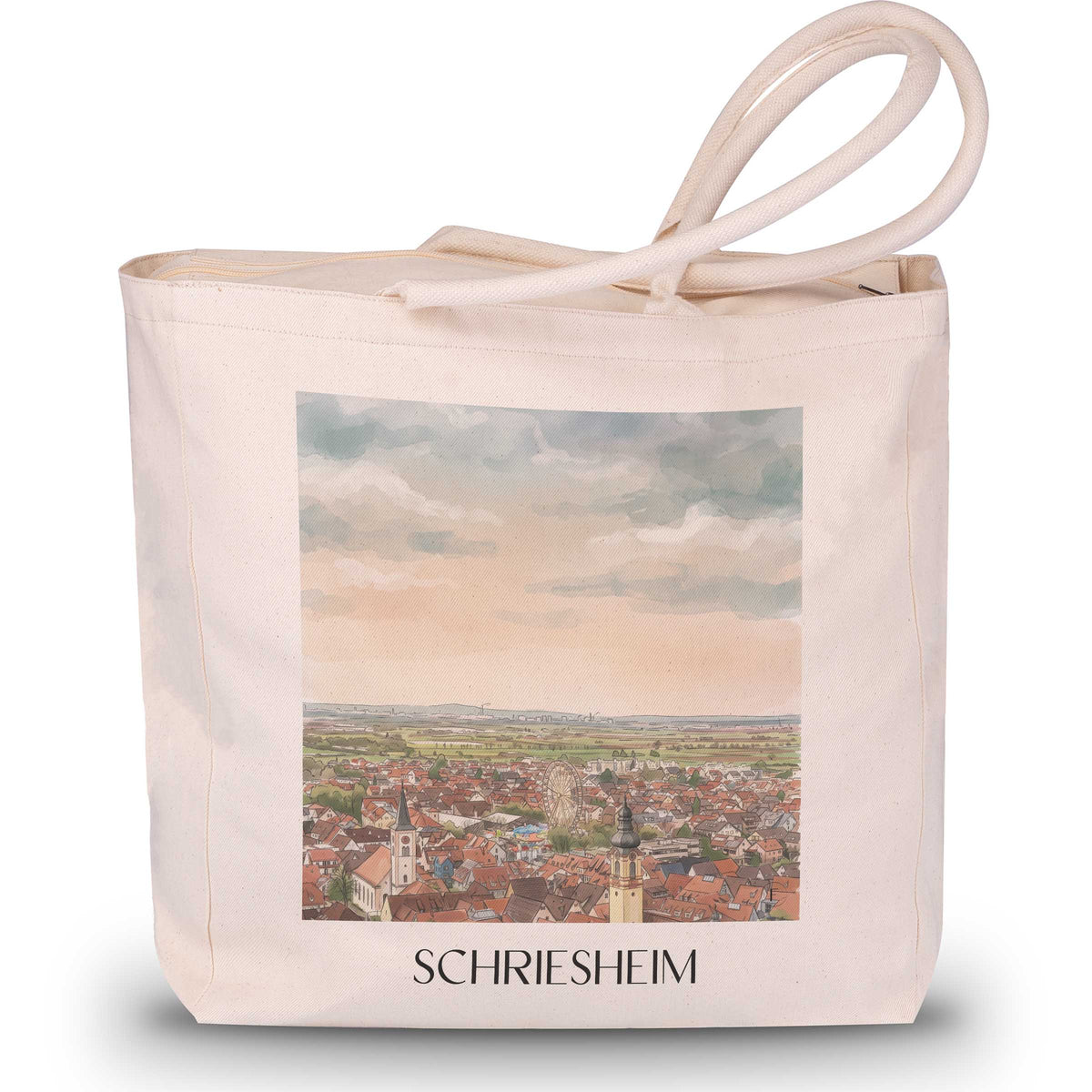 schriesheim-baden-württemberg-deutschland-einkaufstasche-aquarell