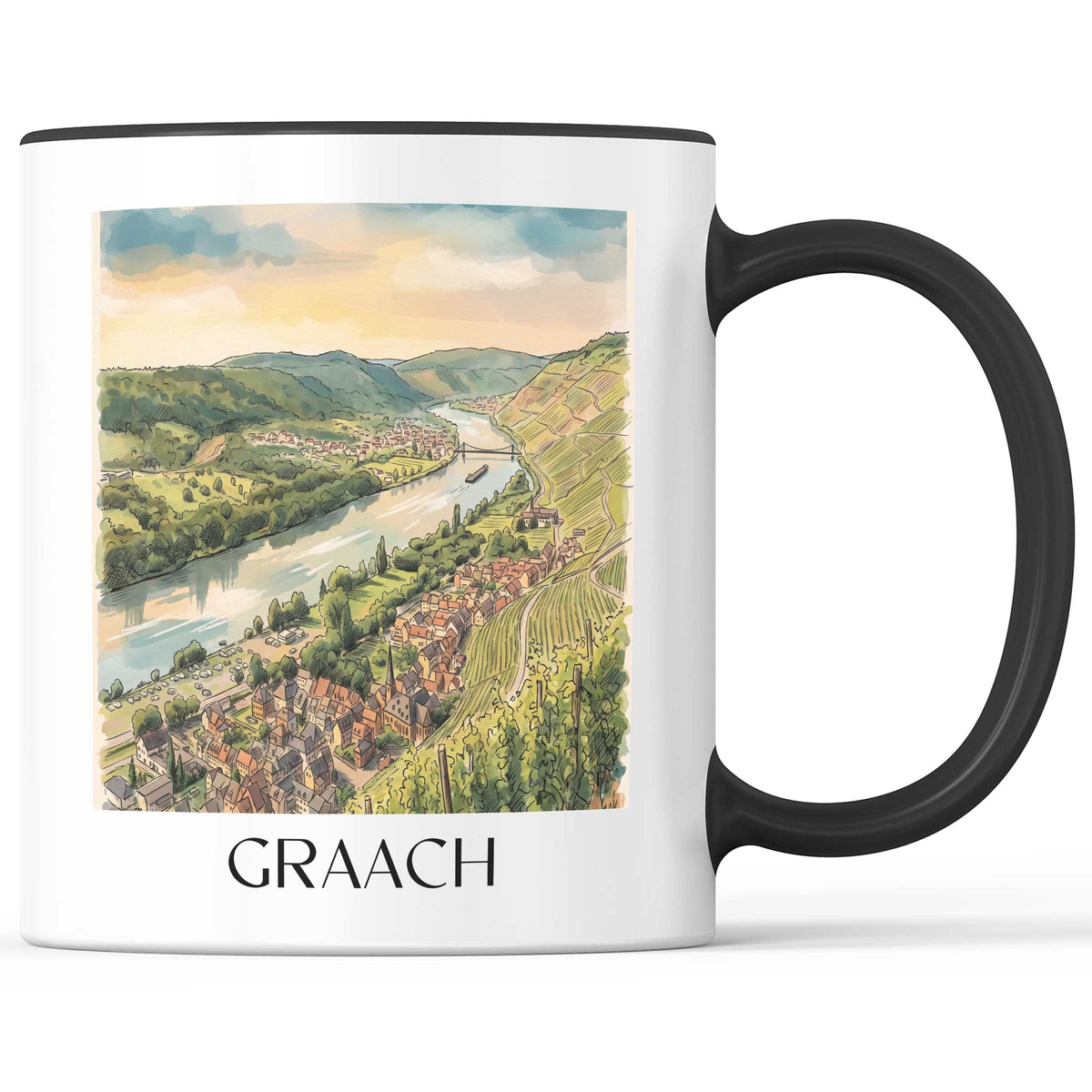 graach-moseltal-deutschland-kaffeebecher-aquarell