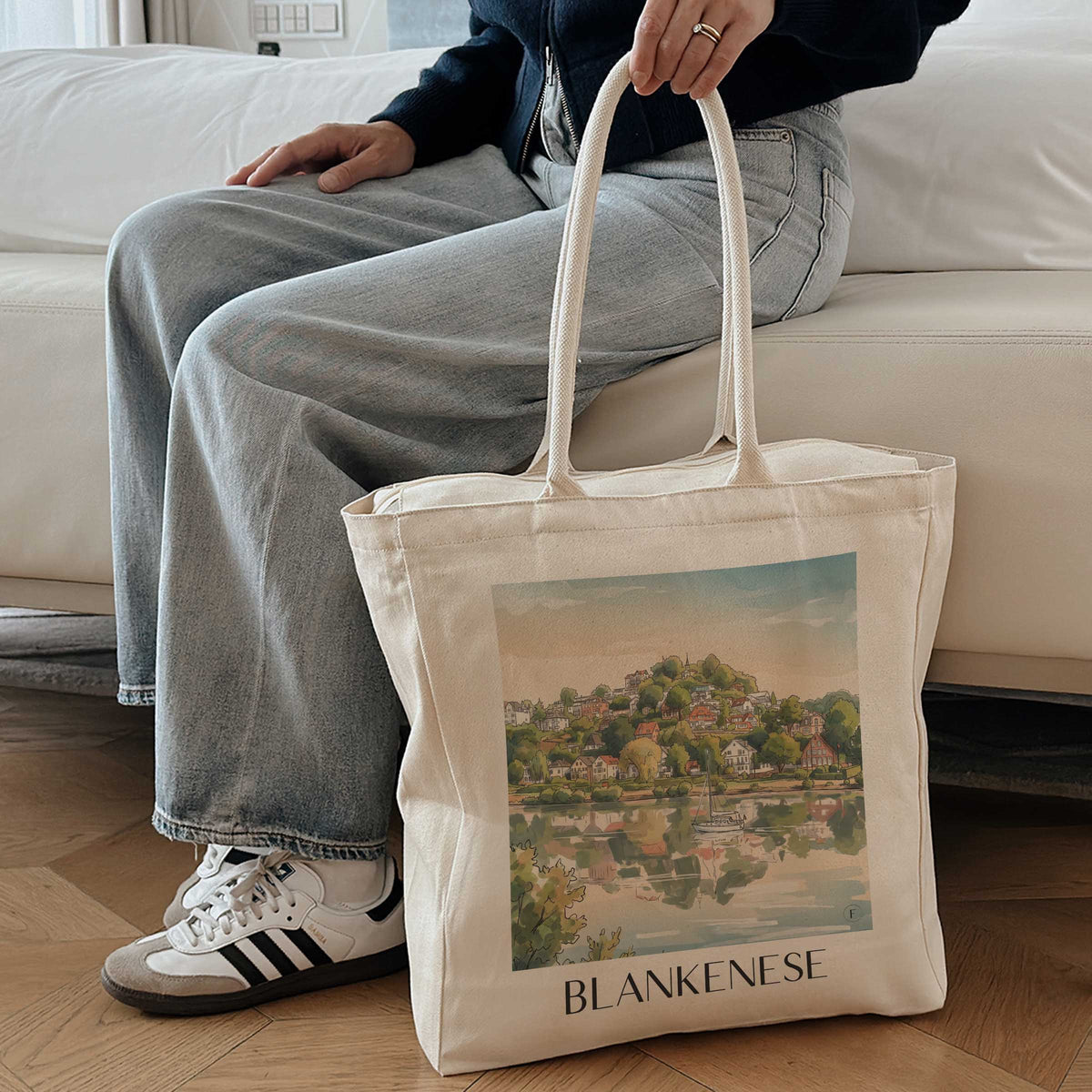 blankenese-hamburg-deutschland-einkaufstasche-aquarell