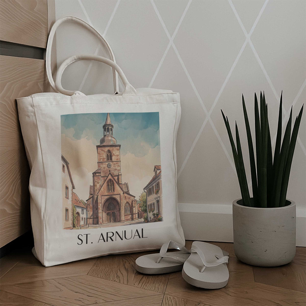 st.-arnual-saarbrücken-deutschland-einkaufstasche-aquarell