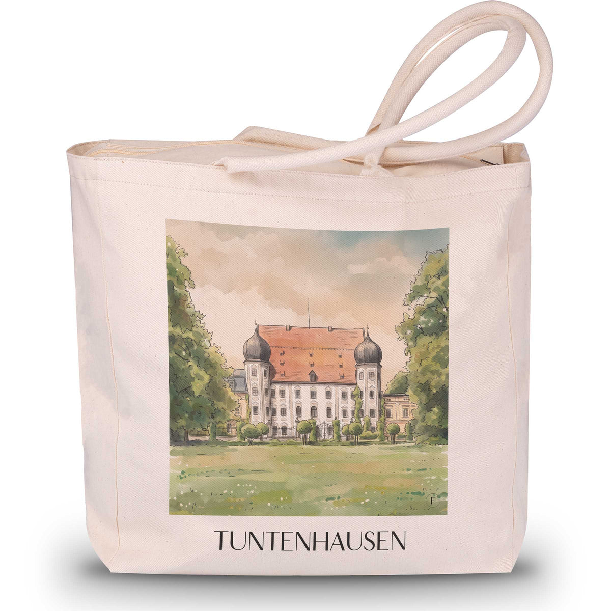 tuntenhausen-chiemgau-deutschland-einkaufstasche-aquarell