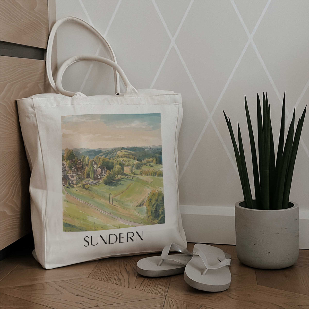sundern-sauerland-deutschland-einkaufstasche-aquarell