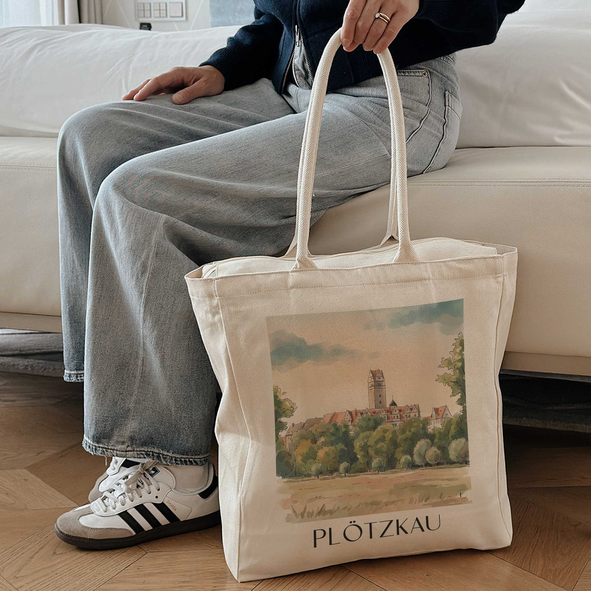 plötzkau-saale-deutschland-einkaufstasche-aquarell