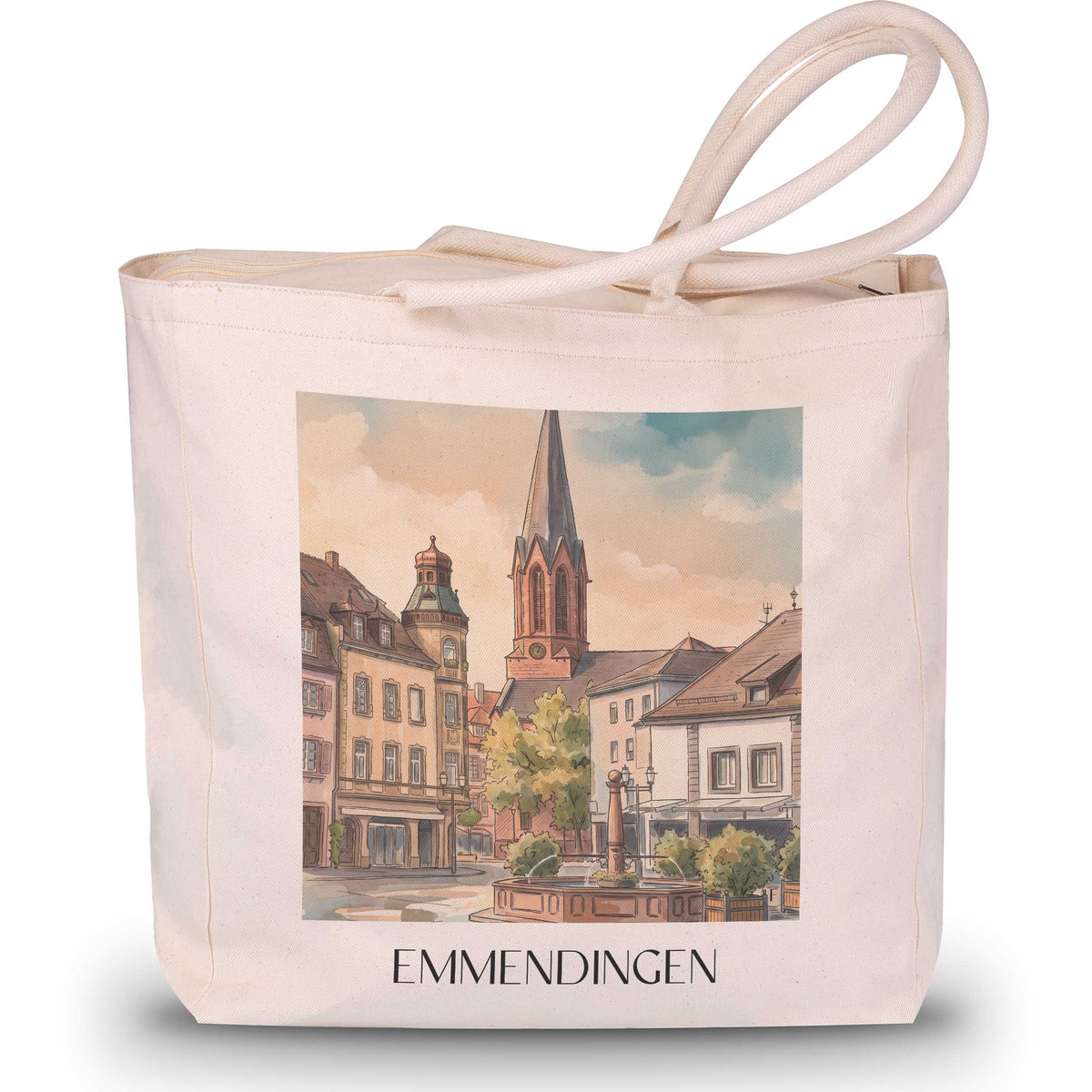 emmendingen-breisgau-deutschland-einkaufstasche-aquarell