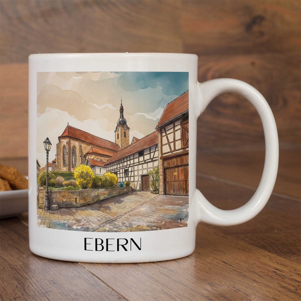 ebern-bayern-deutschland-kaffeebecher-aquarell