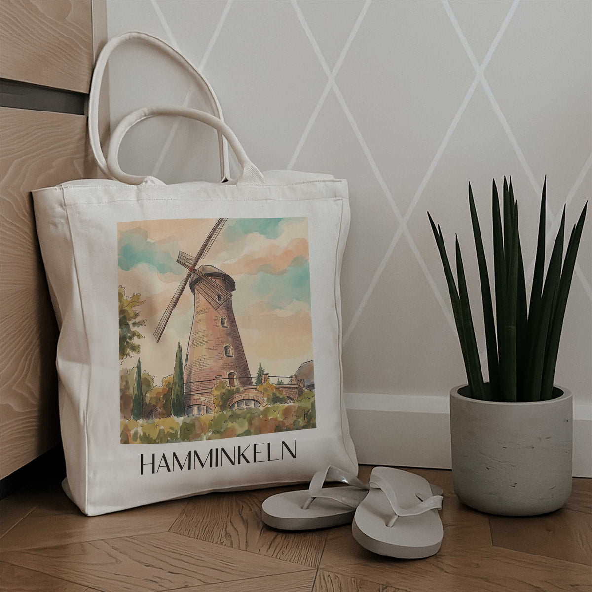 hamminkeln-niederrhein-deutschland-einkaufstasche-aquarell