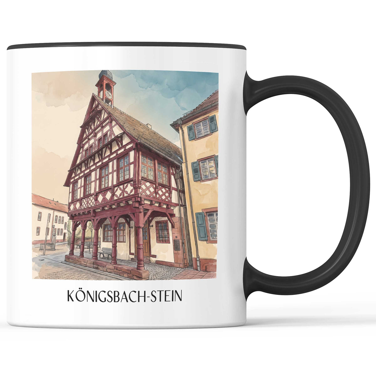 königsbach-stein-kraichgau-deutschland-kaffeebecher-aquarell