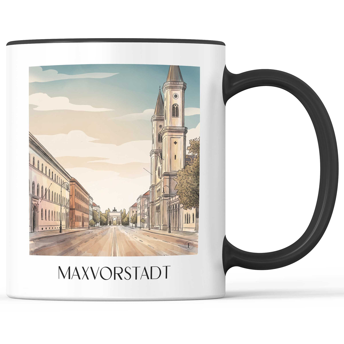 maxvorstadt-münchen-deutschland-kaffeebecher-aquarell
