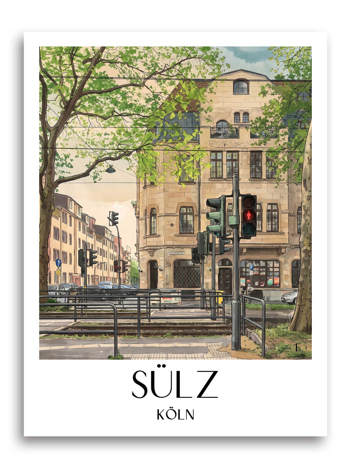sülz-köln-deutschland-poster-aquarell