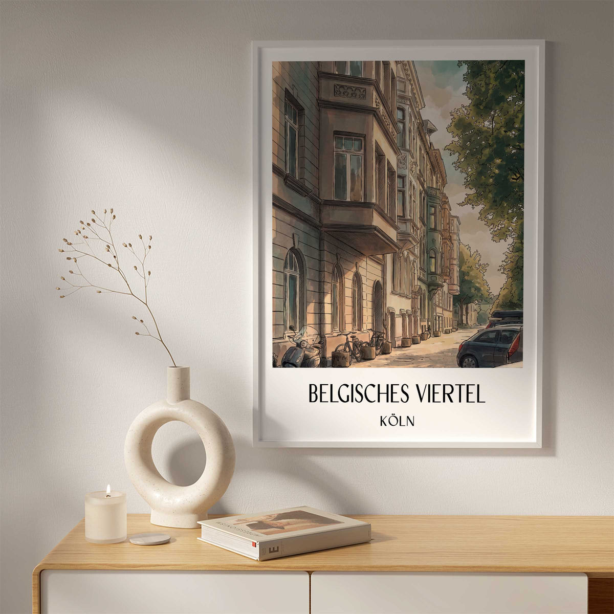 belgisches-viertel-köln-deutschland-poster-aquarell