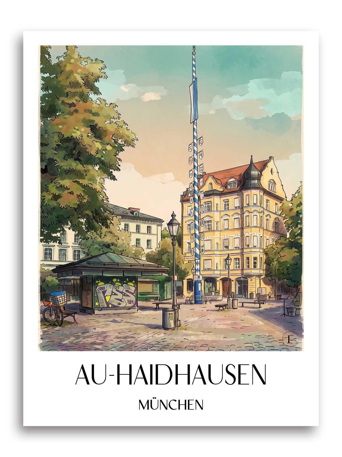 au-haidhausen-münchen-deutschland-poster-aquarell