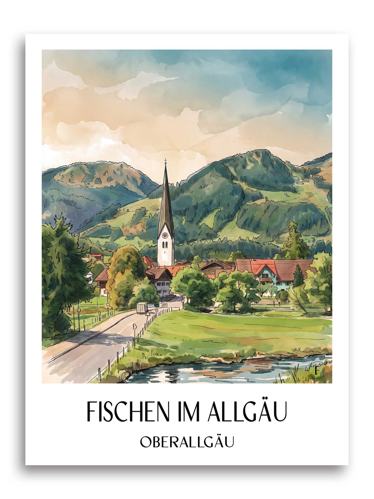 fischen-im-allgäu-oberallgäu-deutschland-poster-aquarell