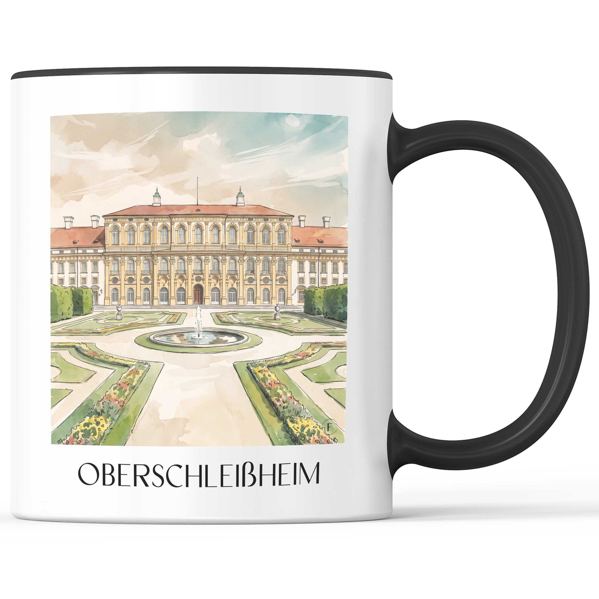 oberschleißheim-bayern-deutschland-kaffeebecher-aquarell