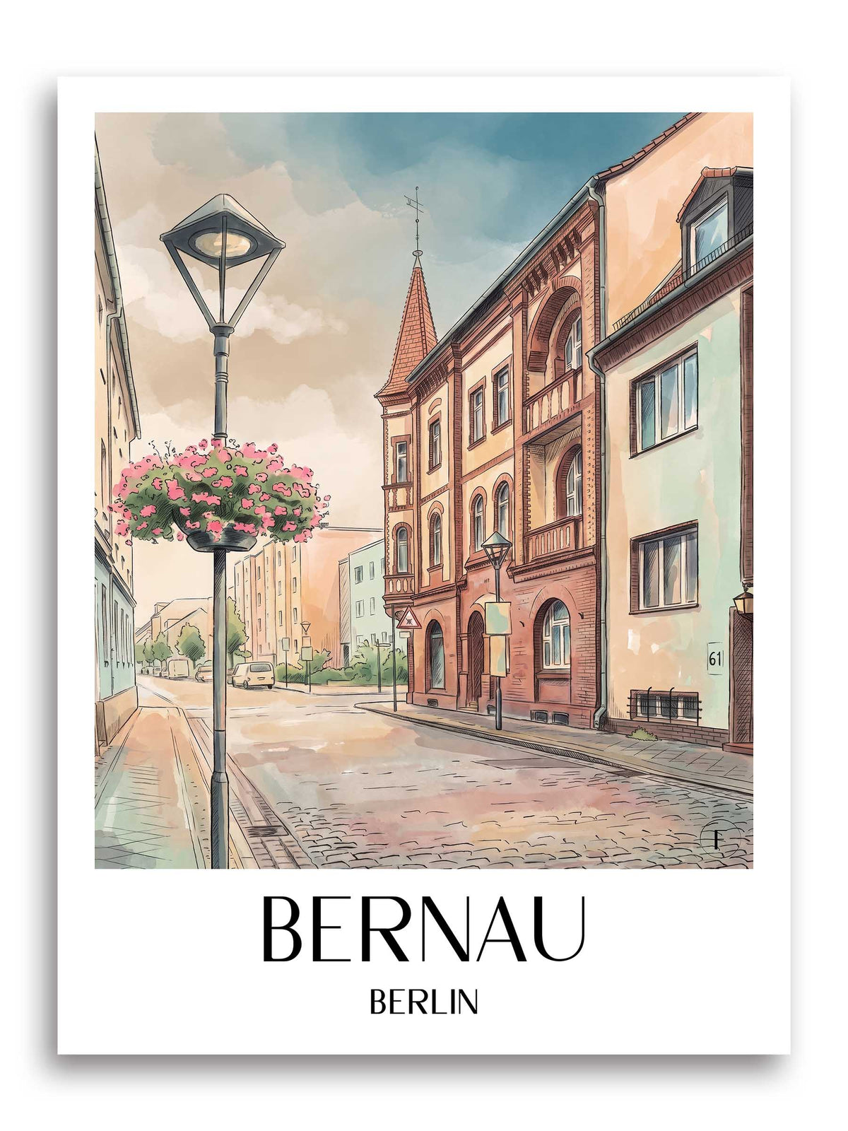 bernau-berlin-deutschland-poster-aquarell