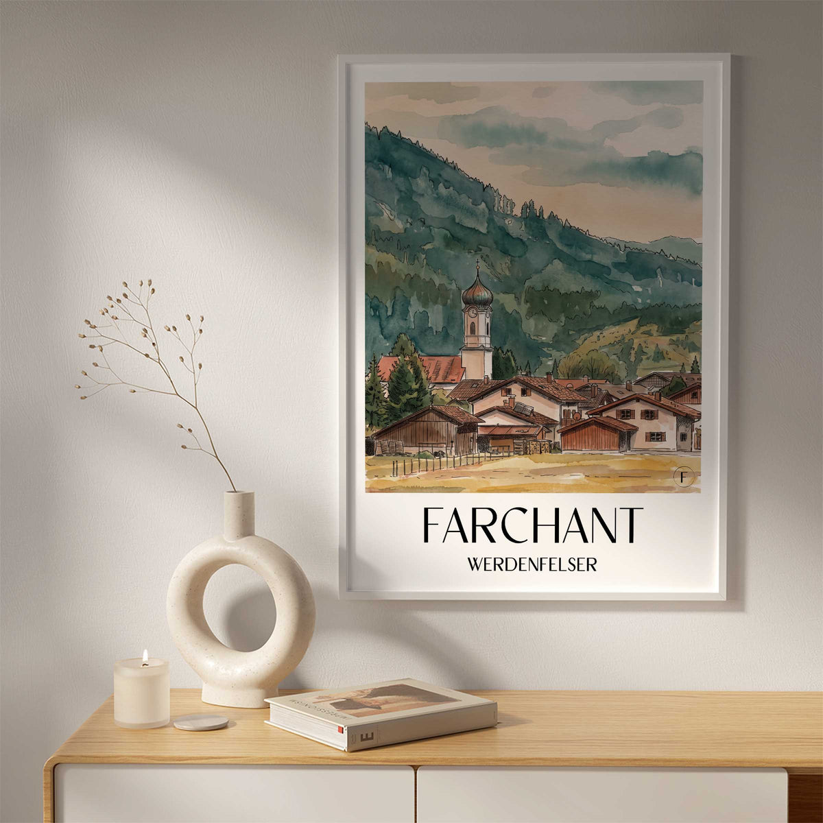 farchant-werdenfelser-deutschland-poster-aquarell