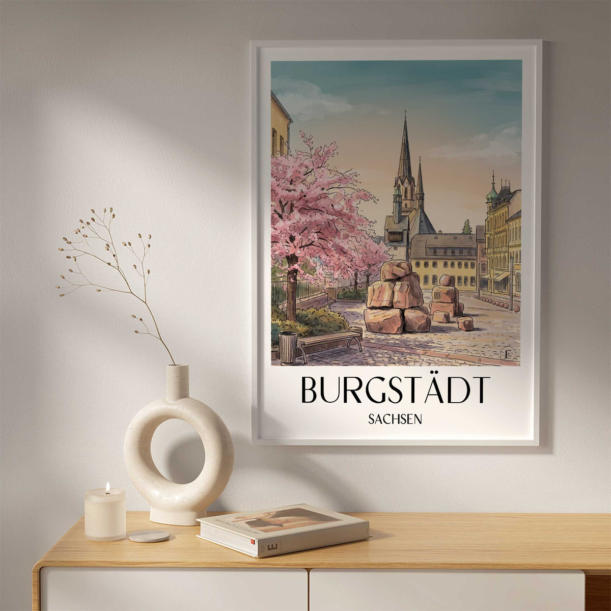 burgstädt-sachsen-deutschland-poster-aquarell
