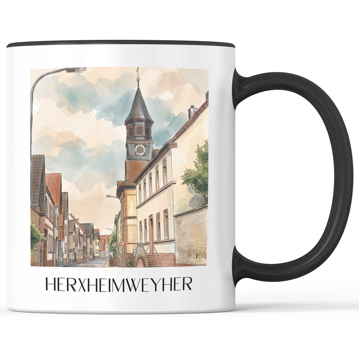 herxheimweyher-südpfalz-deutschland-kaffeebecher-aquarell