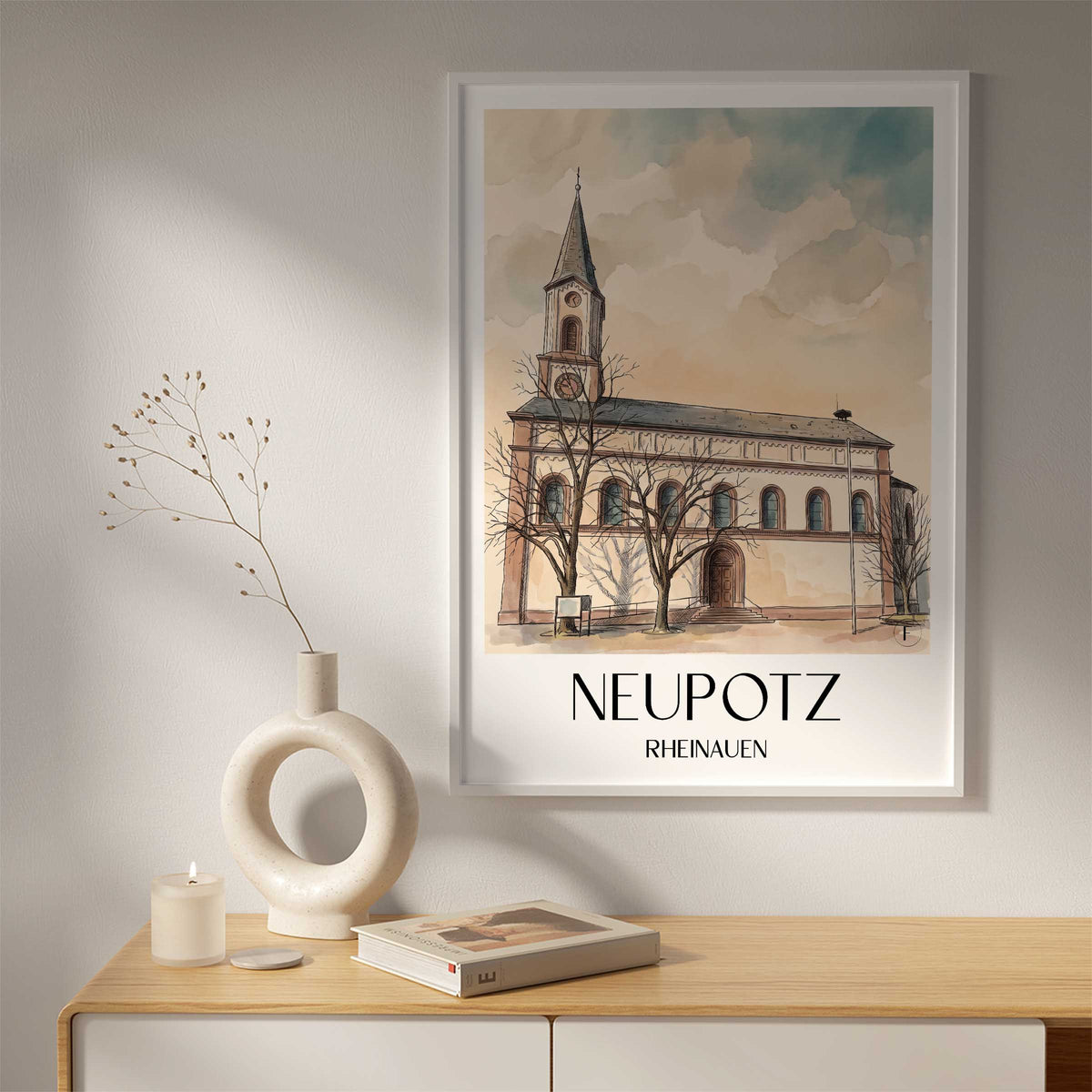 neupotz-rheinauen-deutschland-poster-aquarell