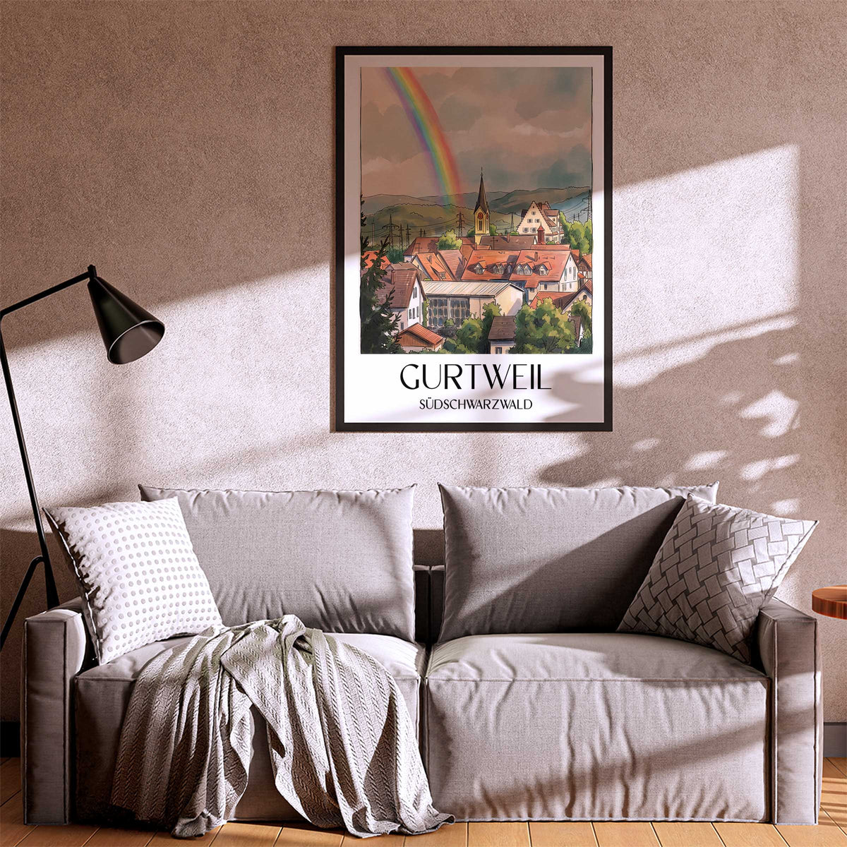 gurtweil-südschwarzwald-deutschland-poster-aquarell