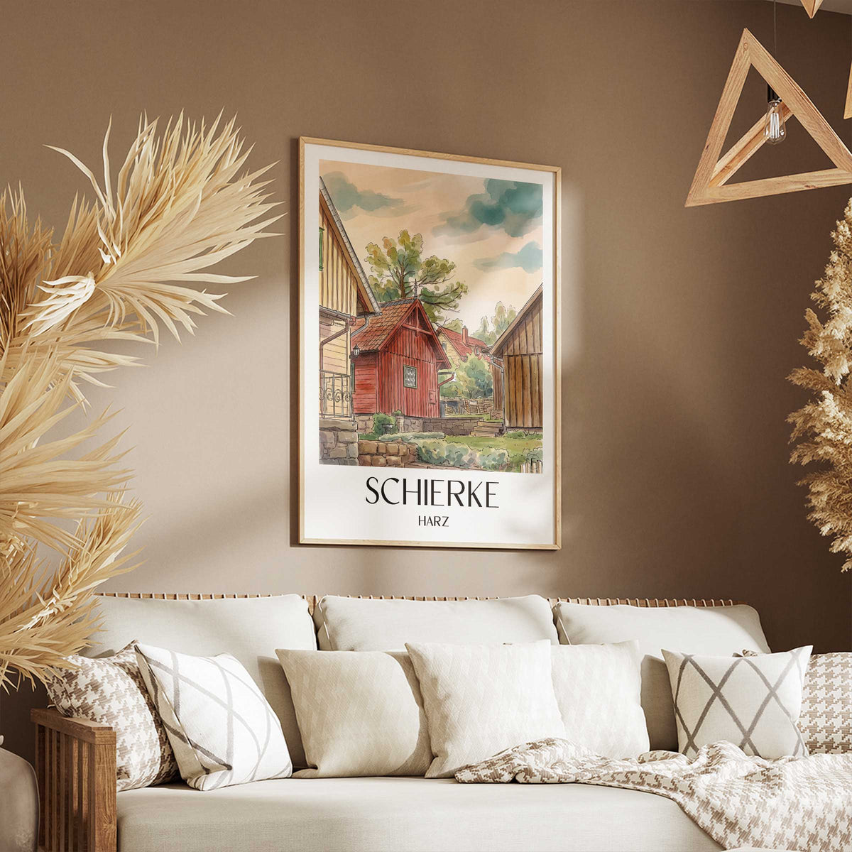 schierke-harz-deutschland-poster-aquarell