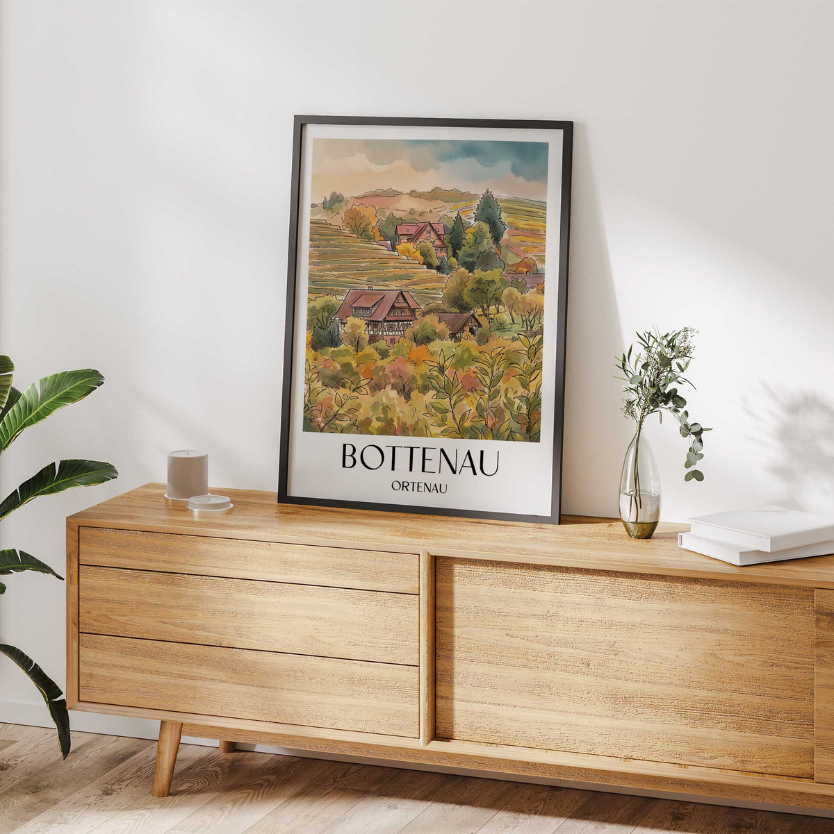 bottenau-ortenau-deutschland-poster-aquarell