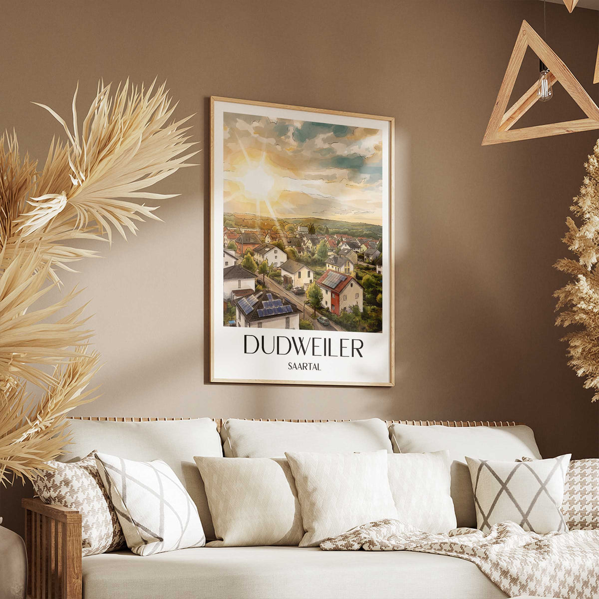 dudweiler-saartal-deutschland-poster-aquarell