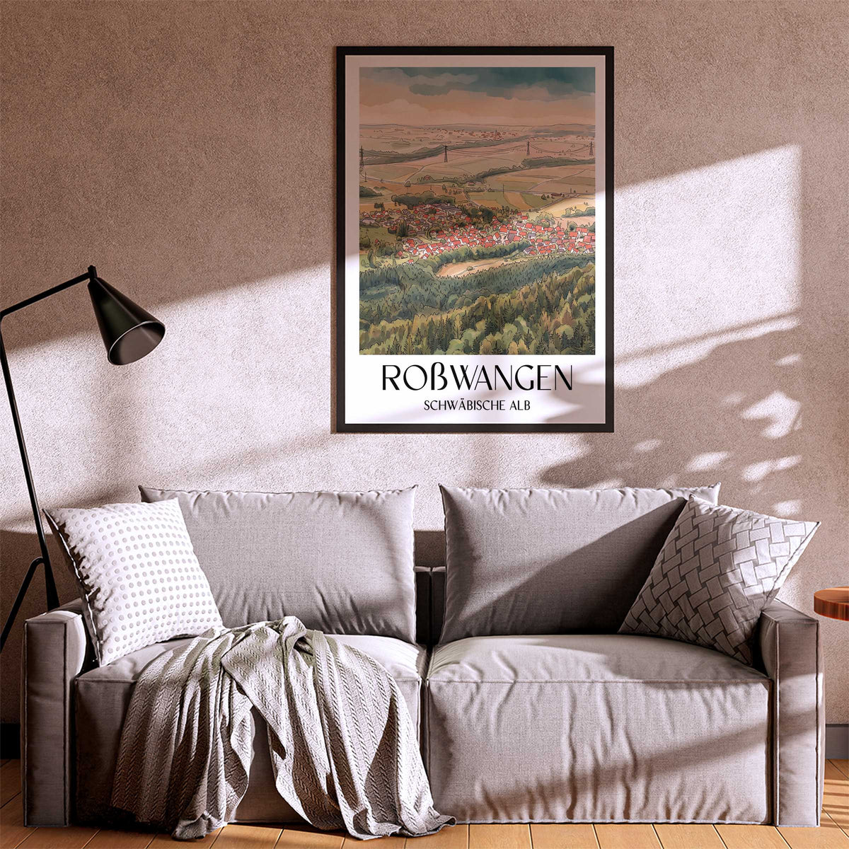 roßwangen-schwäbische-alb-deutschland-poster-aquarell