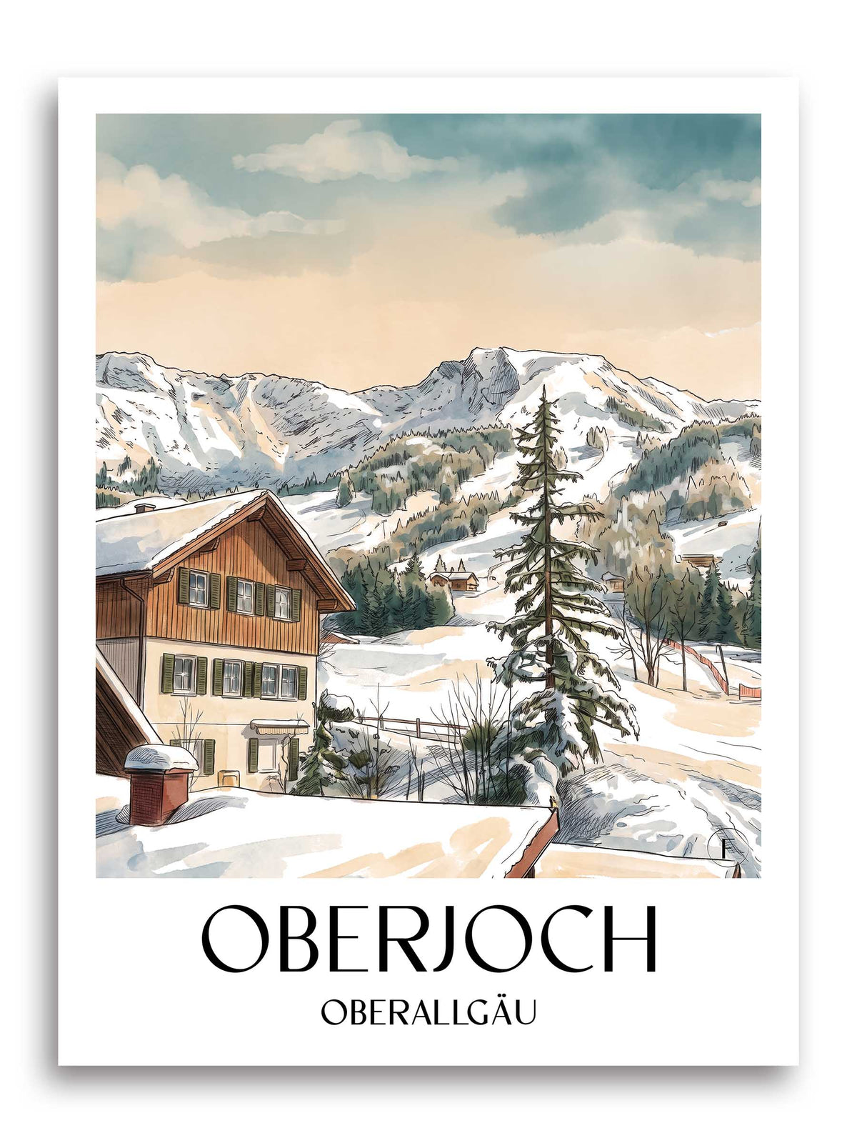 oberjoch-oberallgäu-deutschland-poster-aquarell