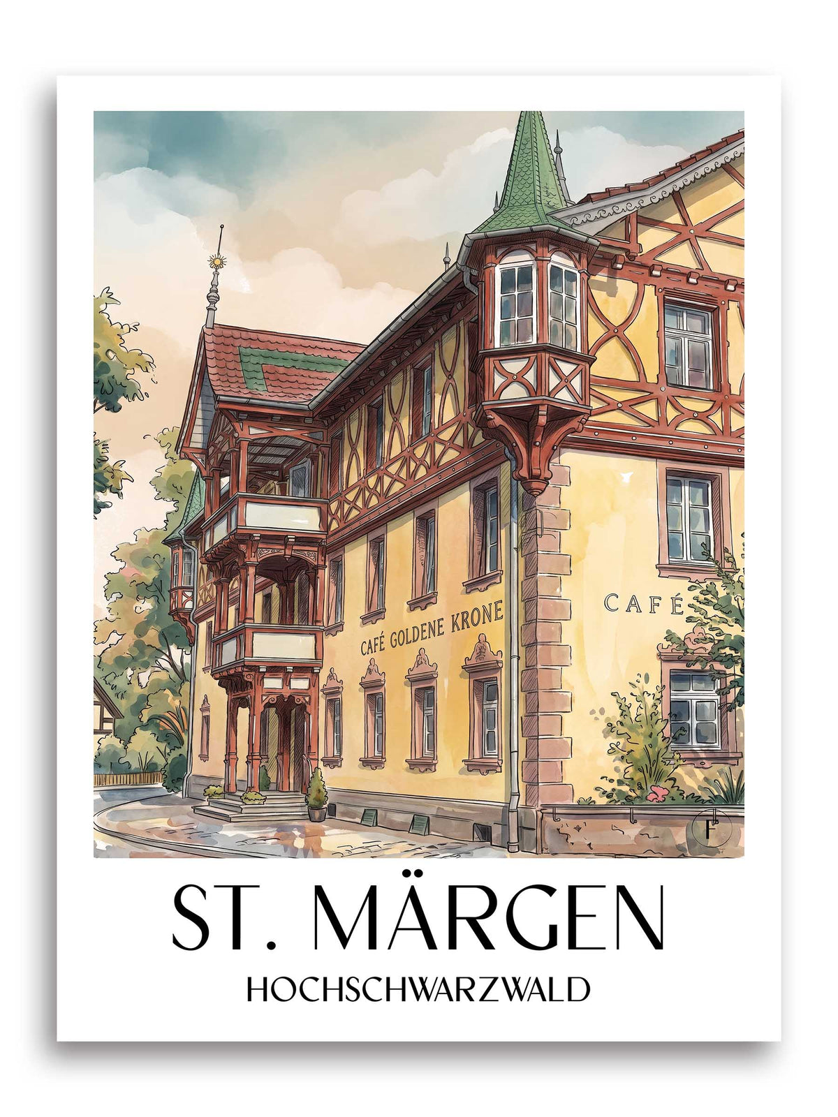 st.-märgen-hochschwarzwald-deutschland-poster-aquarell