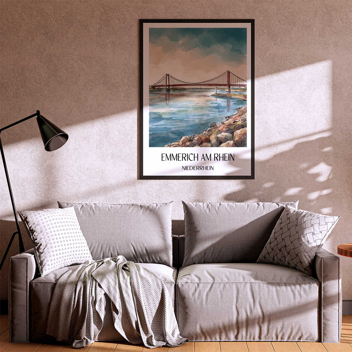 emmerich-am-rhein-niederrhein-deutschland-poster-aquarell