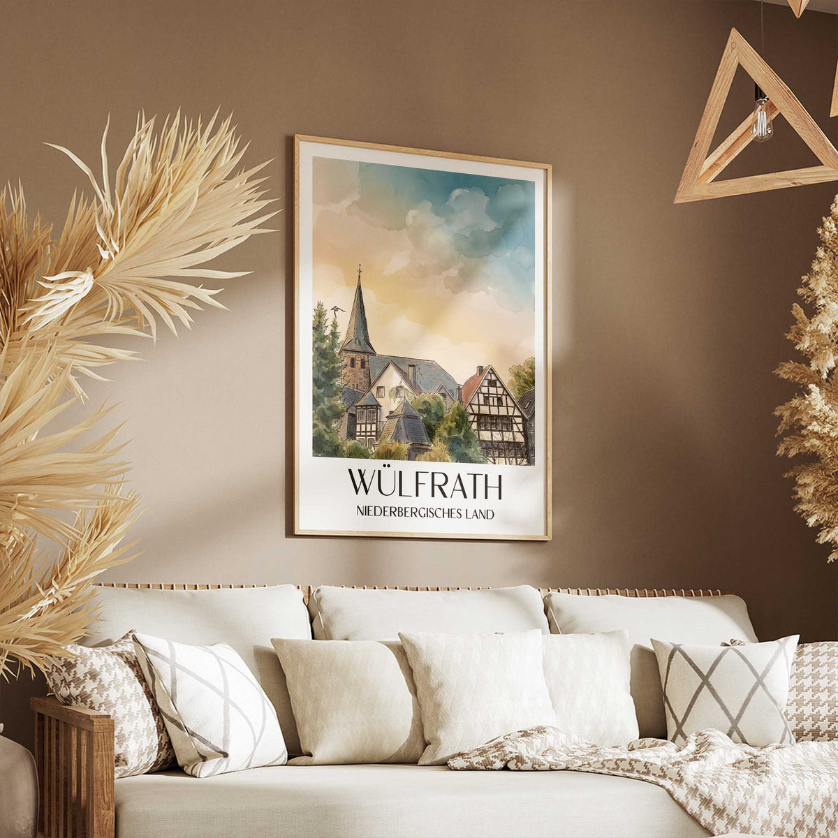 wülfrath-niederbergisches-land-deutschland-poster-aquarell