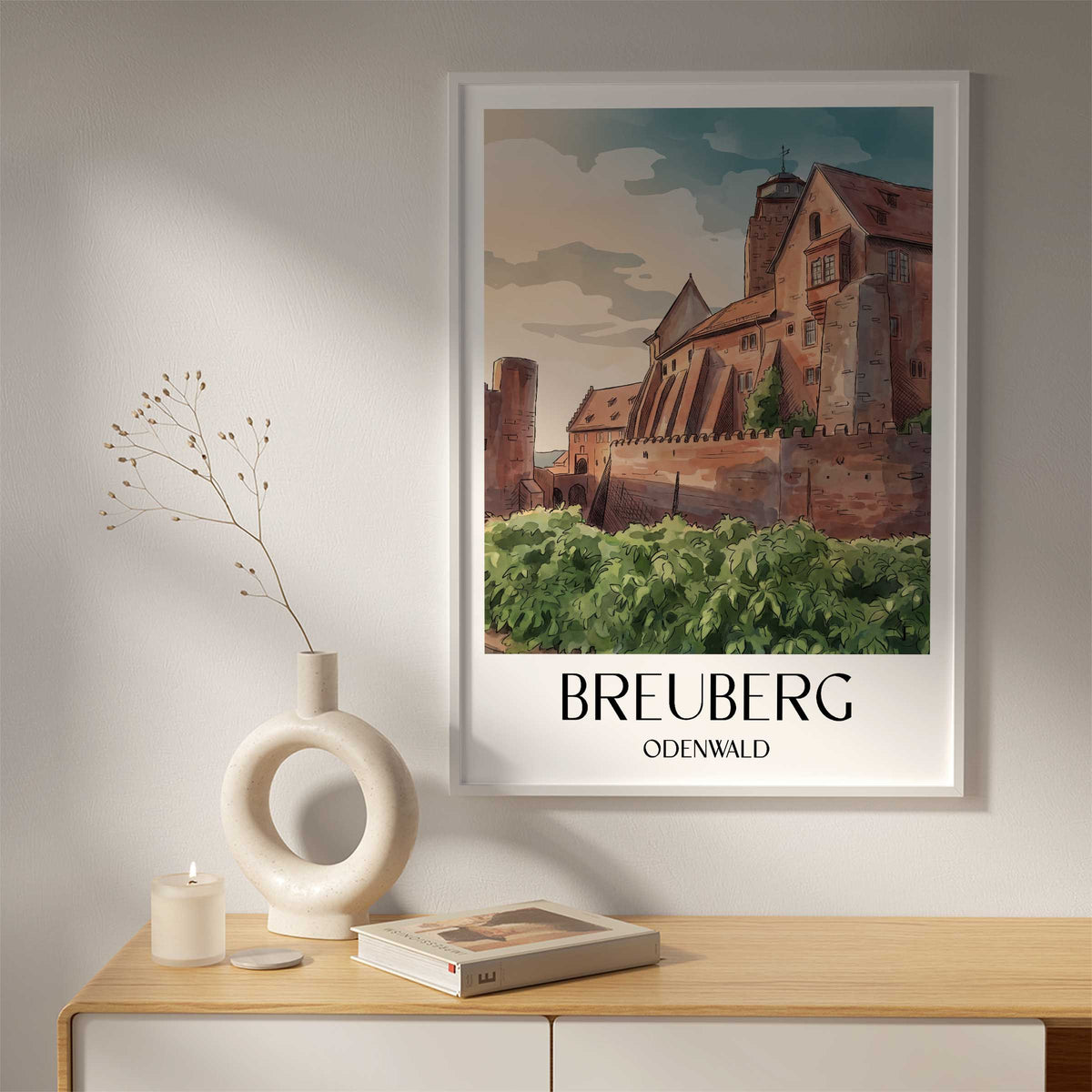 breuberg-odenwald-deutschland-poster-aquarell