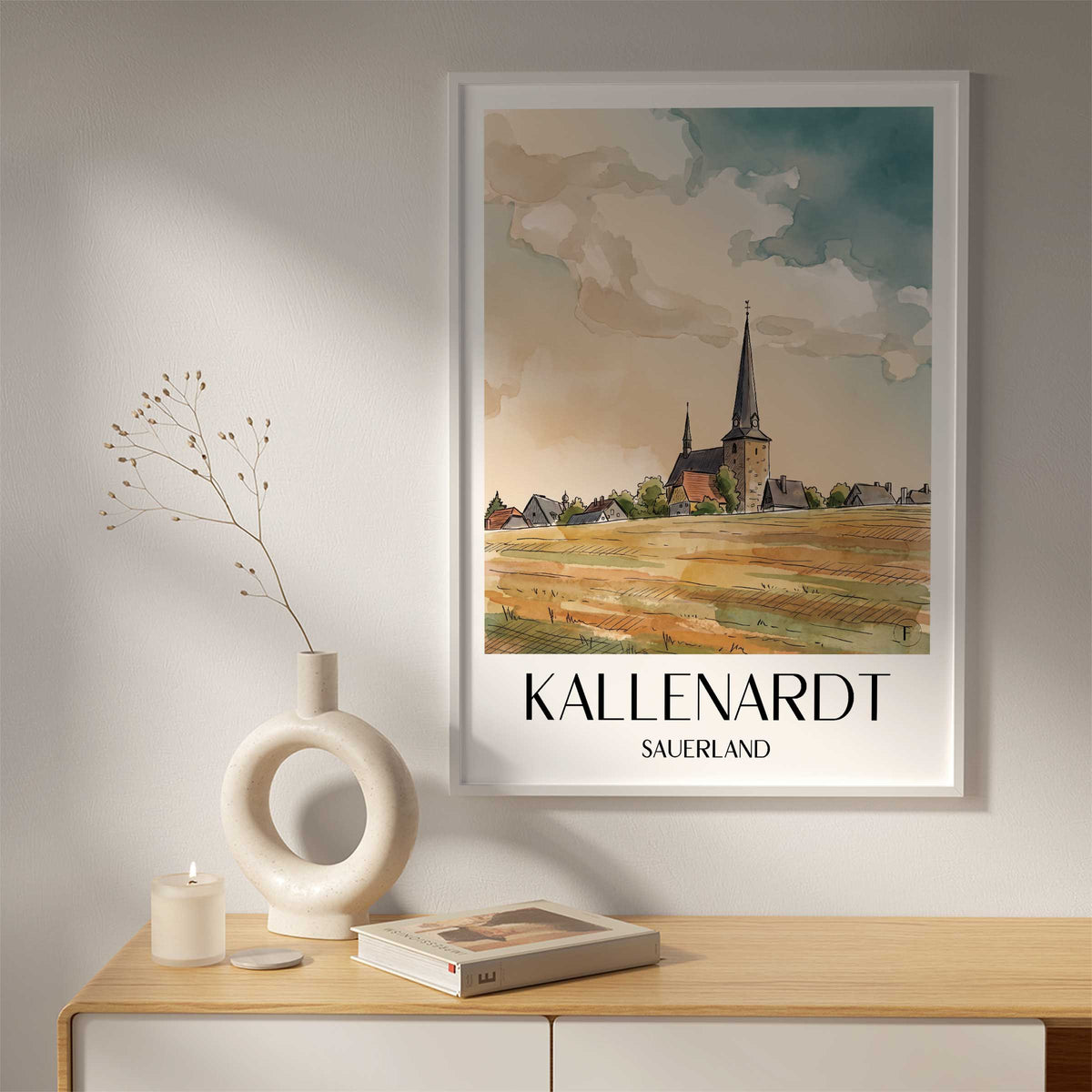 kallenardt-sauerland-deutschland-poster-aquarell
