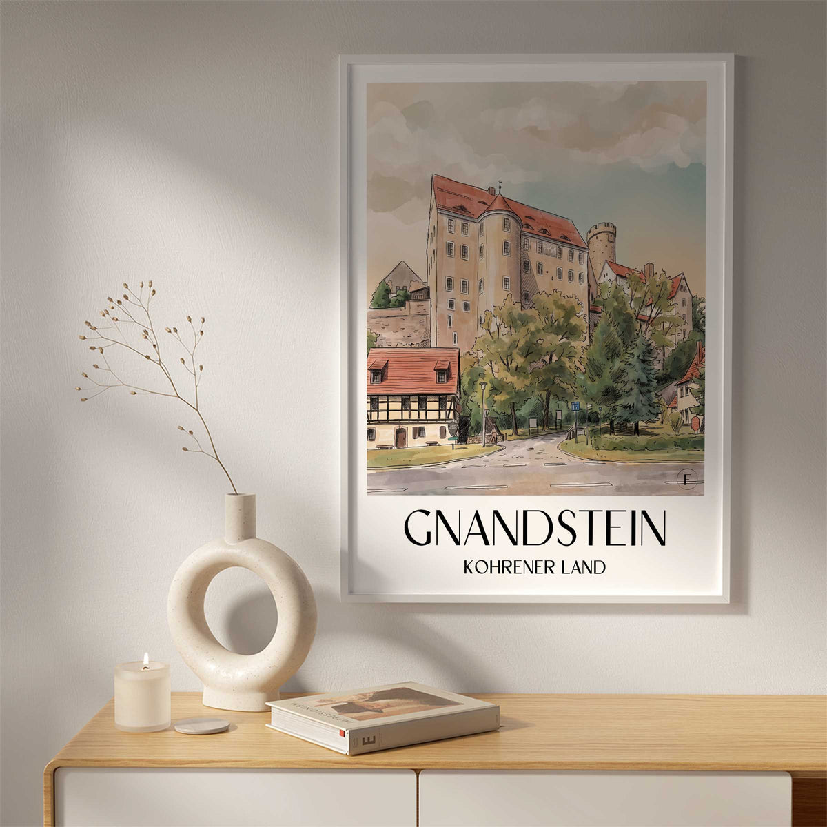 gnandstein-kohrener-land-deutschland-poster-aquarell