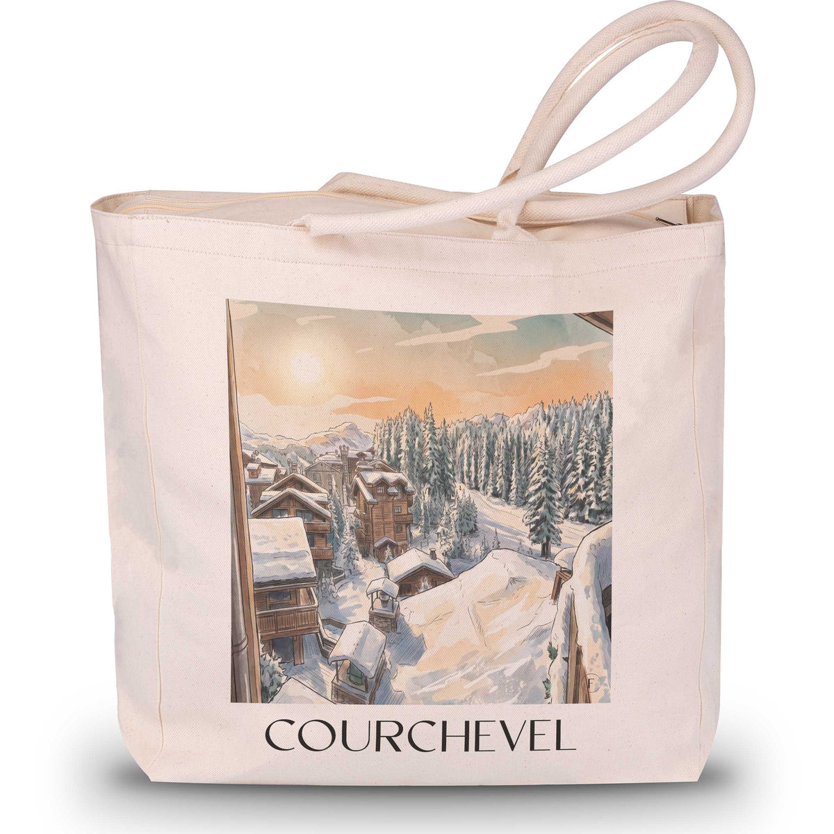 courchevel-tarentaise-frankreich-einkaufstasche-aquarell