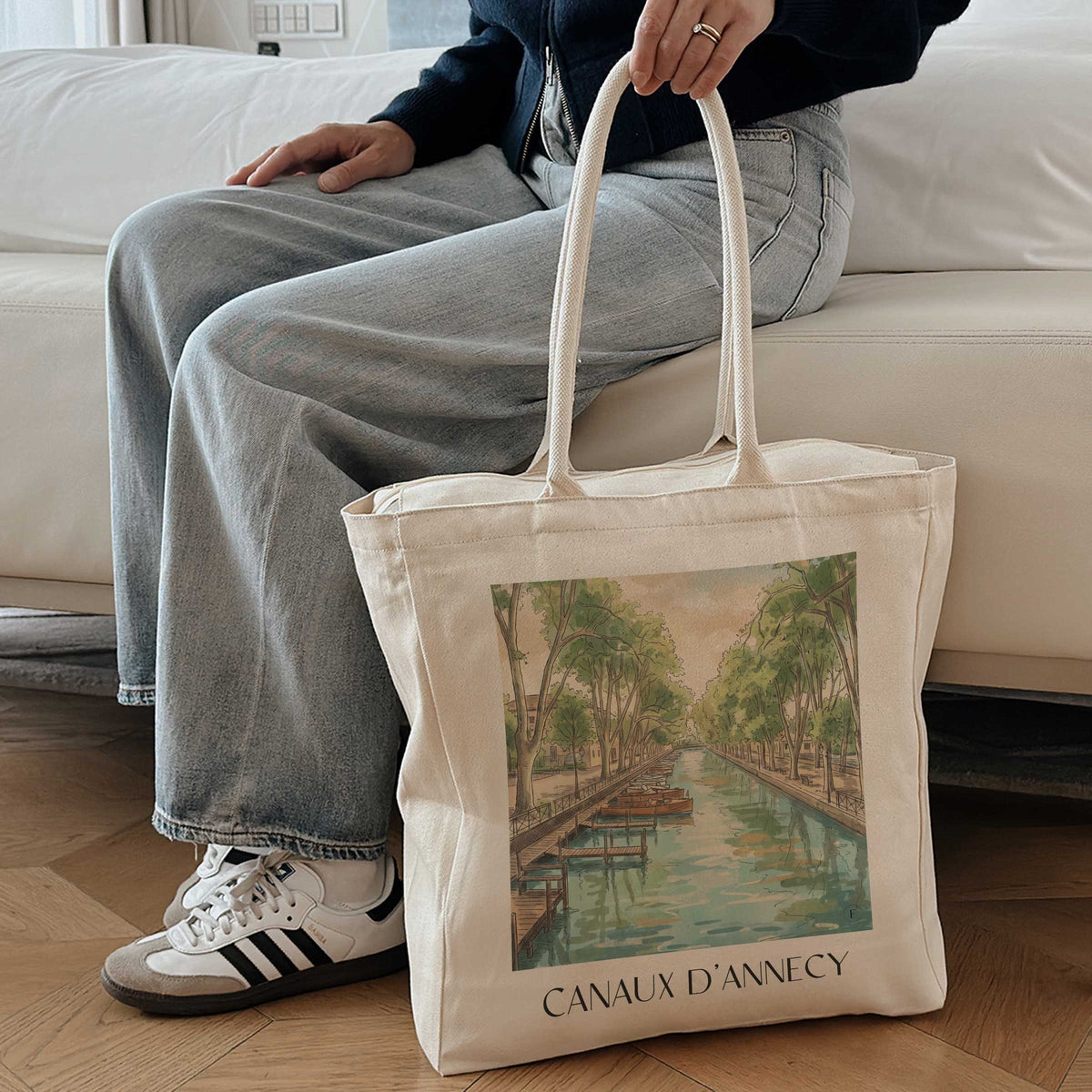 canaux-d'annecy-haute-savoie-frankreich-einkaufstasche-aquarell