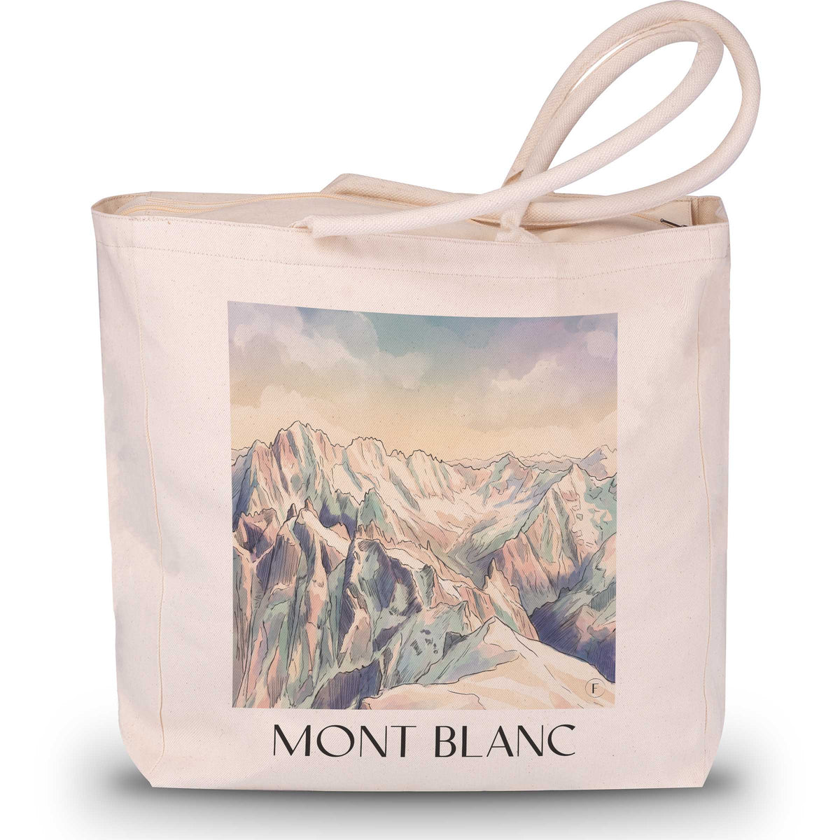 mont-blanc-chamonix-frankreich-einkaufstasche-aquarell