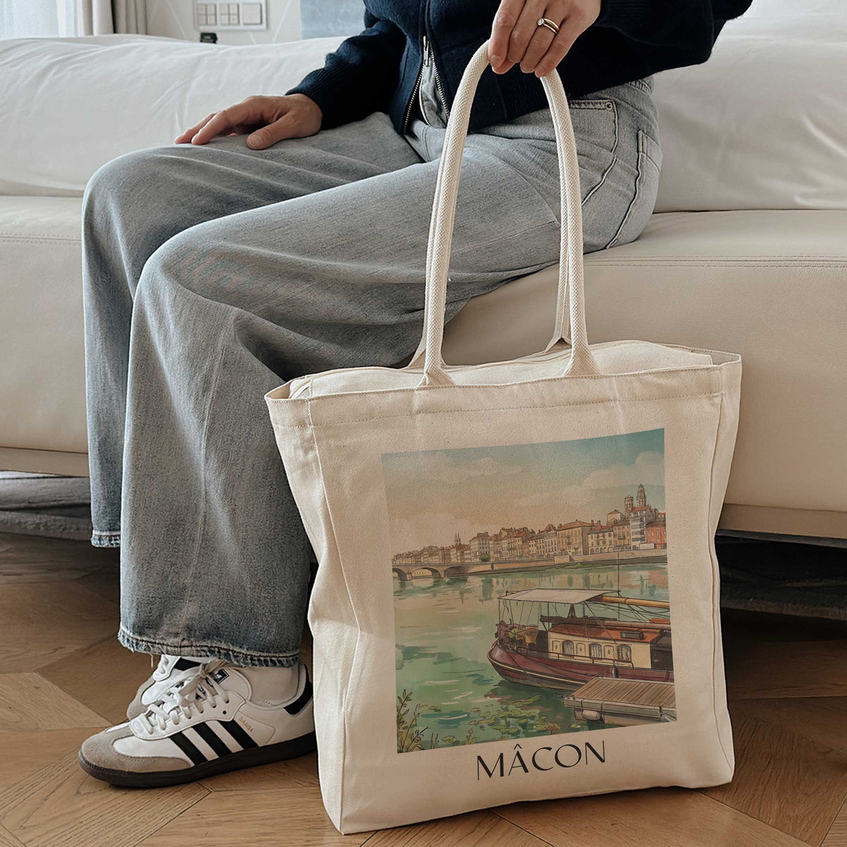 mâcon-mâconnais-frankreich-einkaufstasche-aquarell