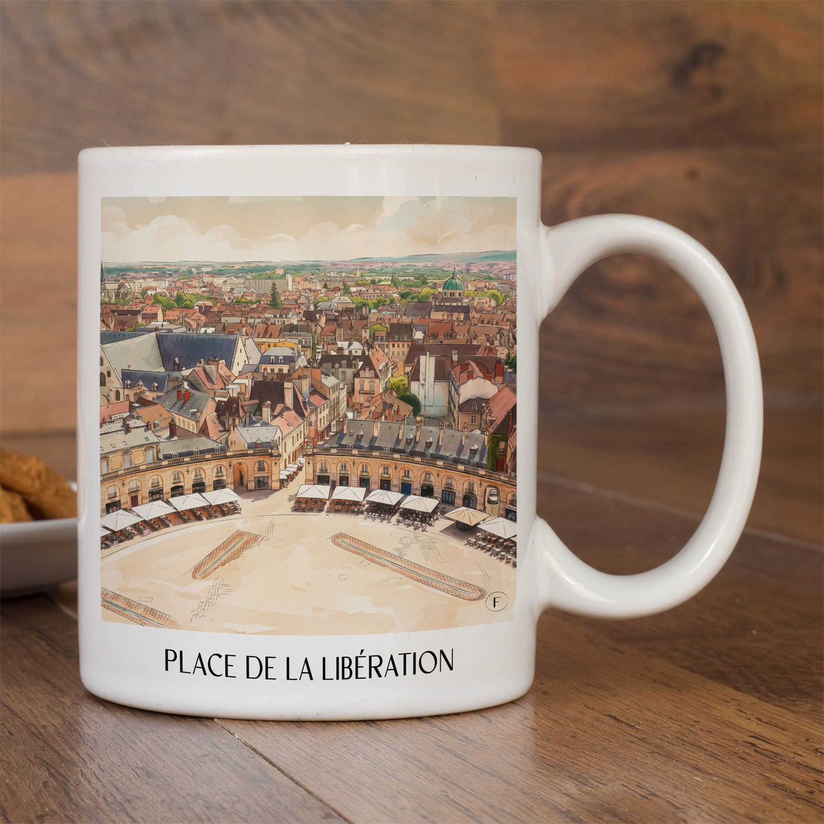place-de-la-libération-dijon-frankreich-kaffeebecher-aquarell