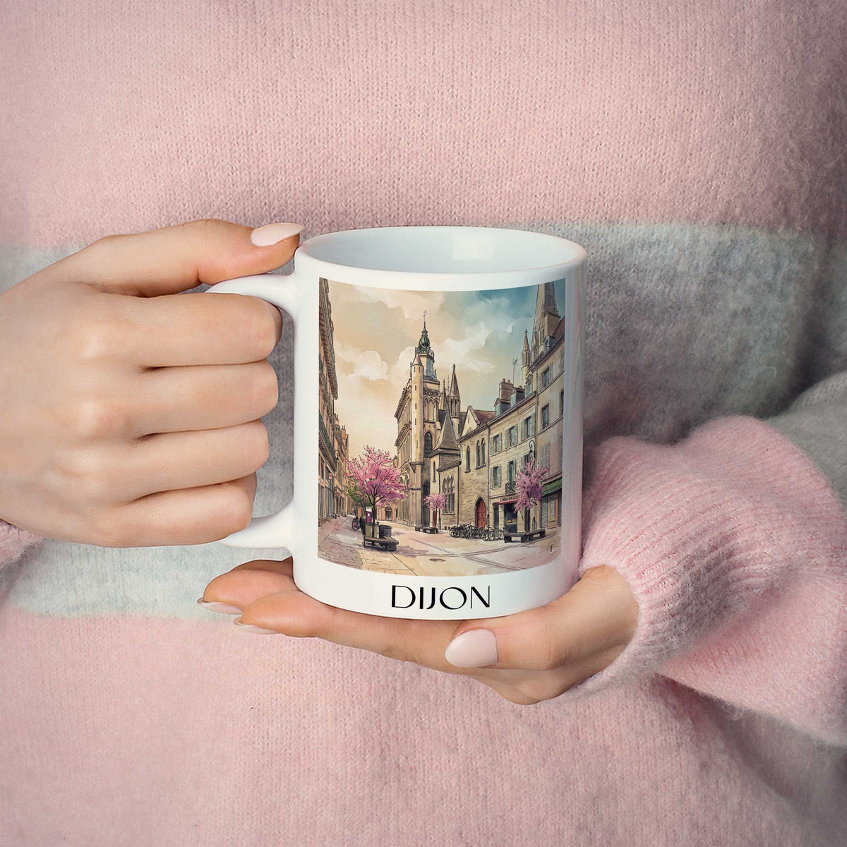 dijon-bourgogne-frankreich-kaffeebecher-aquarell