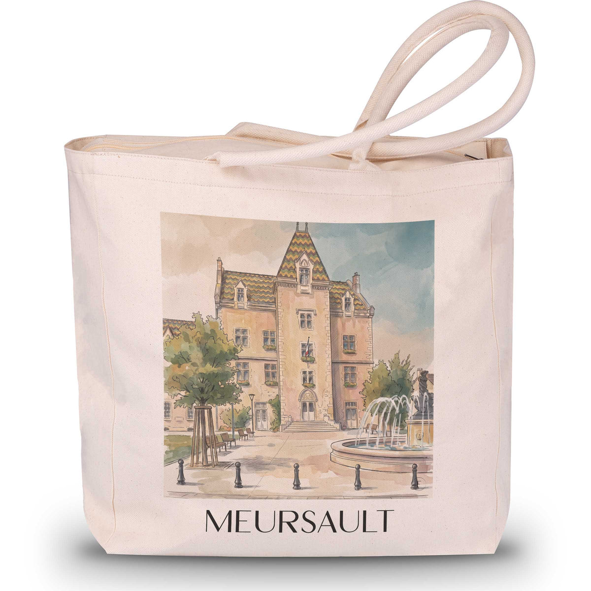 meursault-côte-de-beaune-frankreich-einkaufstasche-aquarell