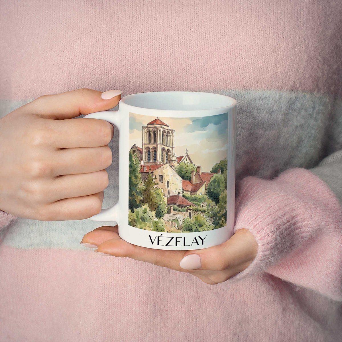 vézelay-morvan-frankreich-kaffeebecher-aquarell