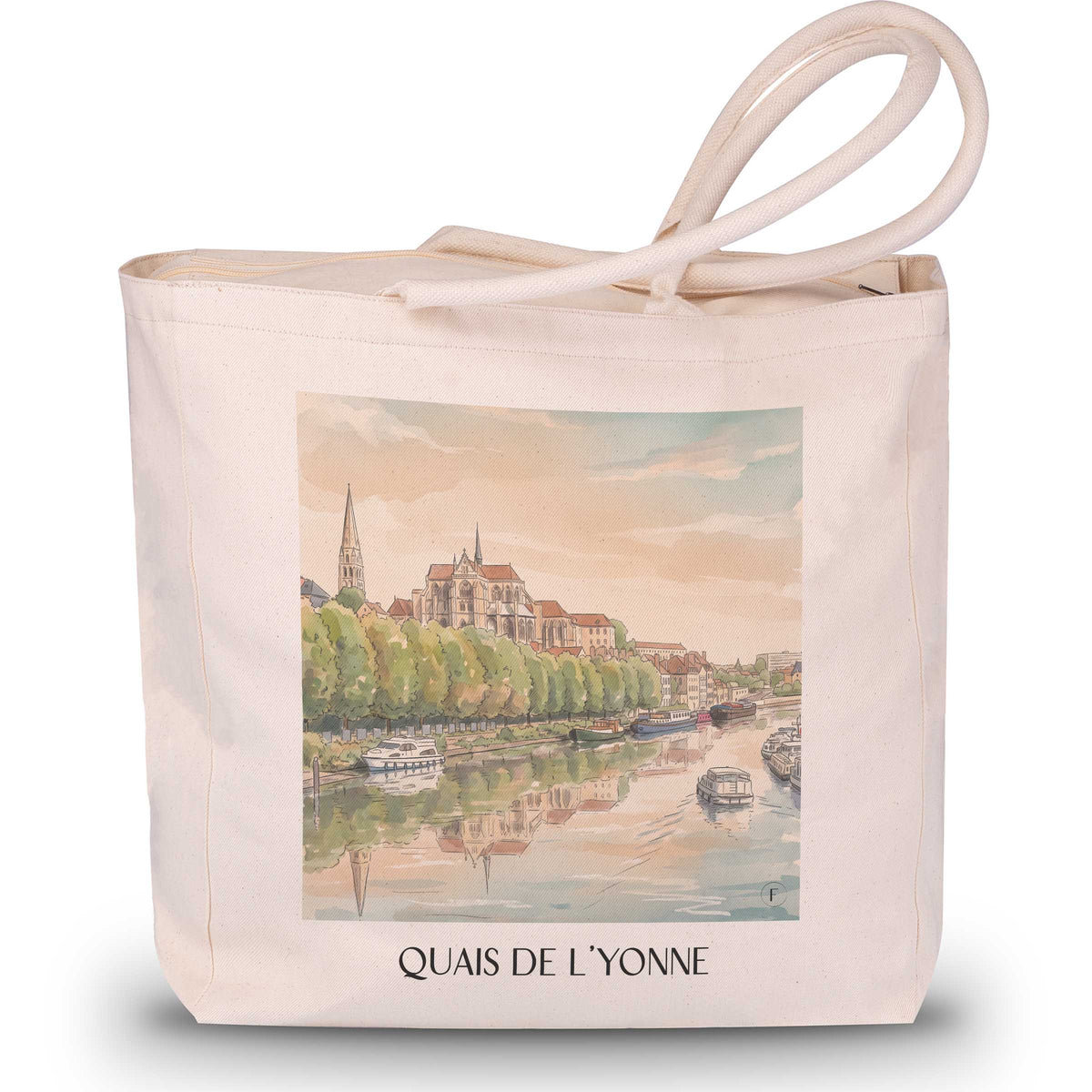 quais-de-l'yonne-auxerre-frankreich-einkaufstasche-aquarell