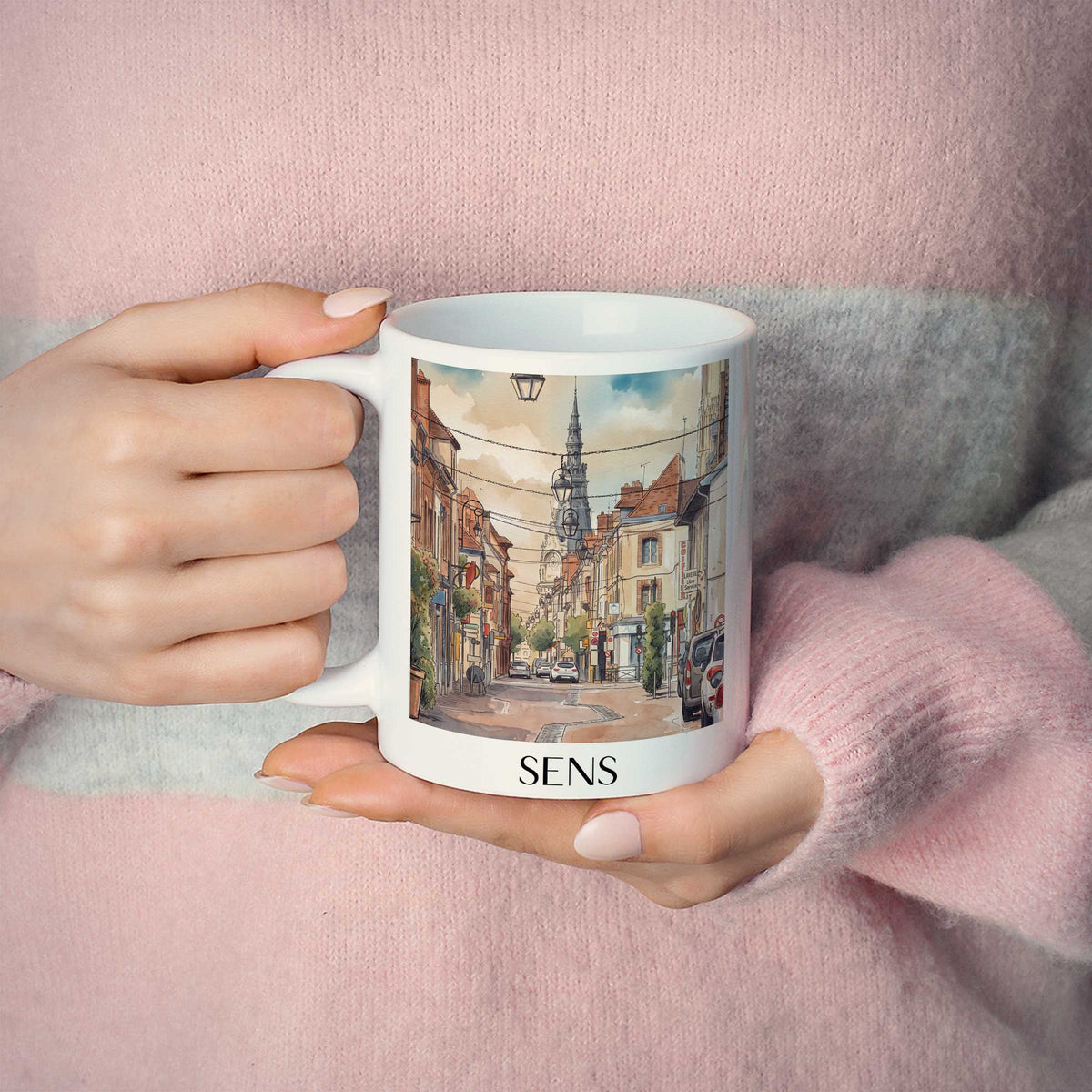 sens-bourgogne-frankreich-kaffeebecher-aquarell
