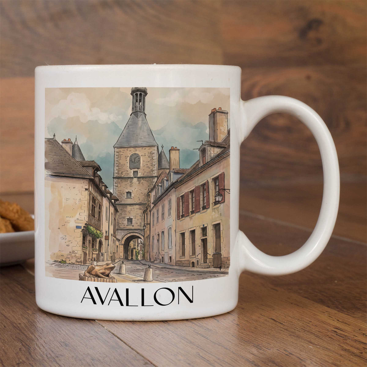 avallon-morvan-frankreich-kaffeebecher-aquarell