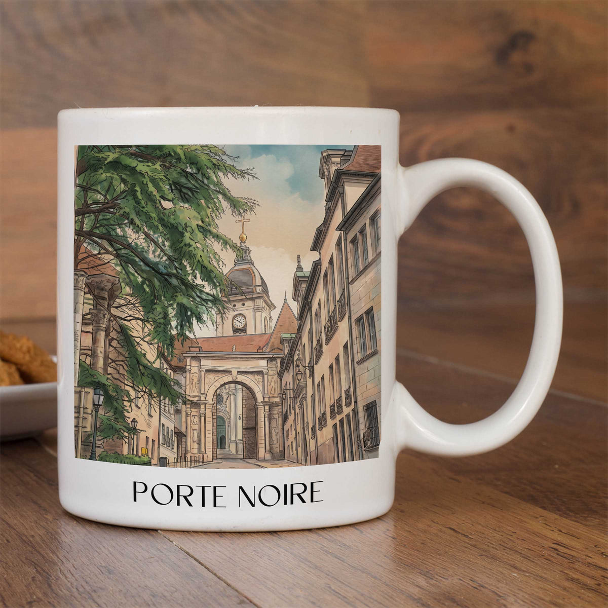 porte-noire-besançon-frankreich-kaffeebecher-aquarell