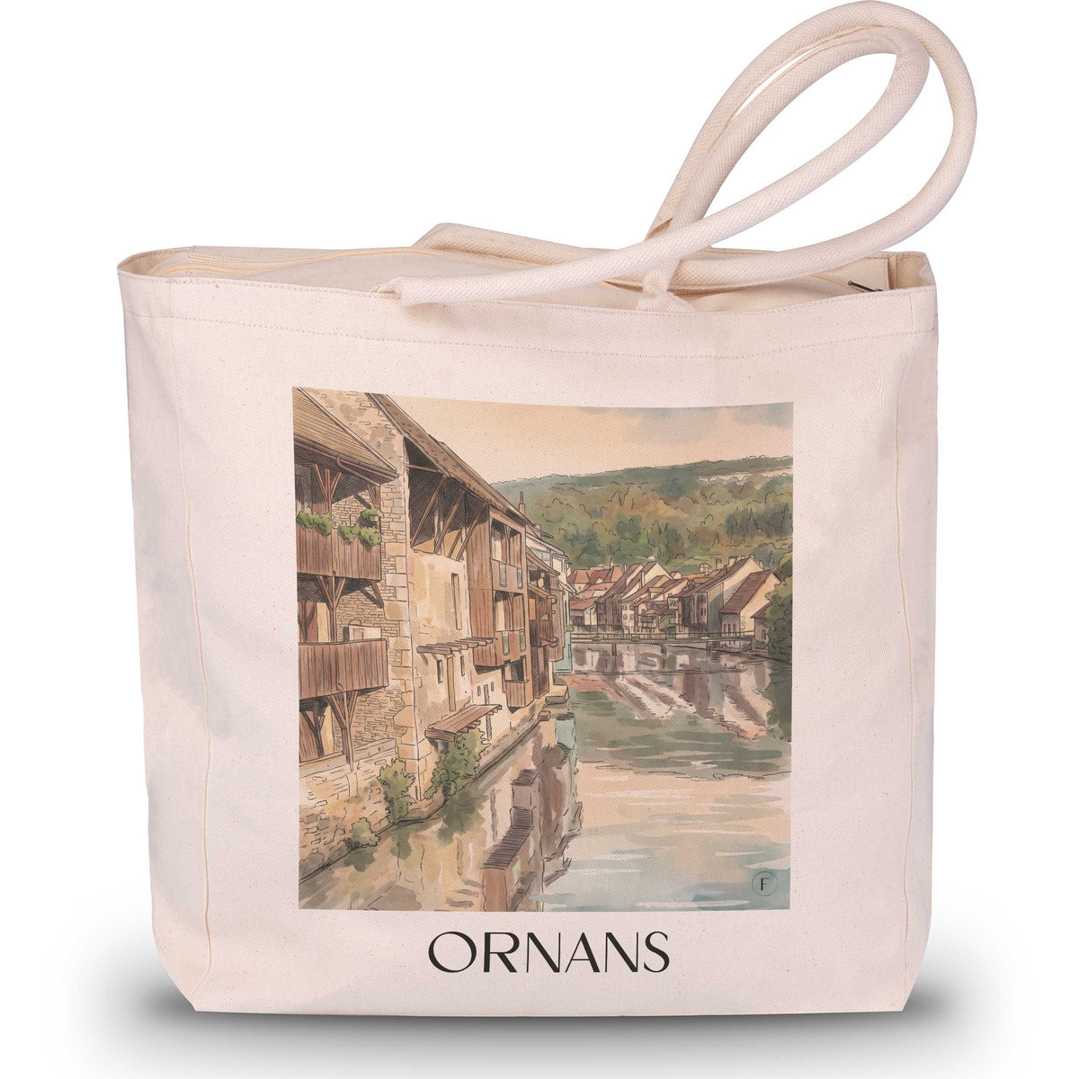 ornans-vallée-de-la-loue-frankreich-einkaufstasche-aquarell