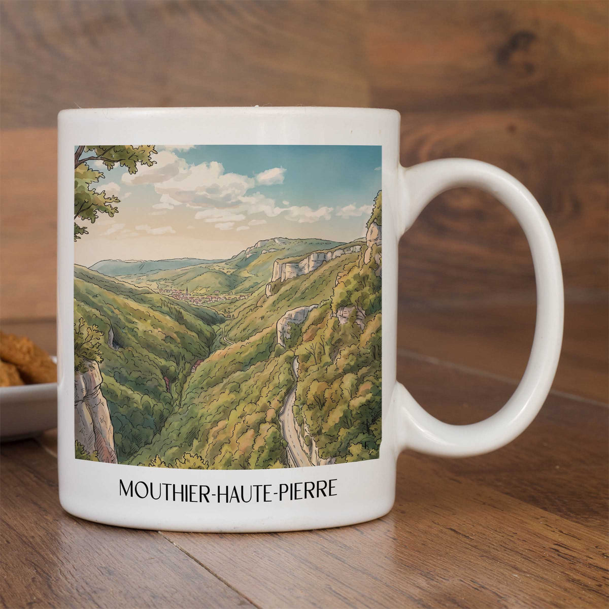 mouthier-haute-pierre-vallée-de-la-loue-frankreich-kaffeebecher-aquarell