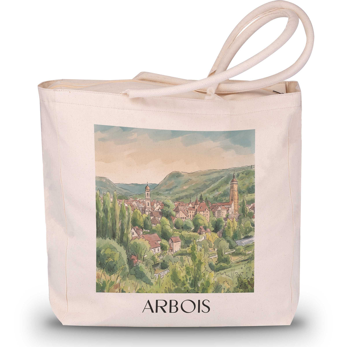 arbois-vignoble-du-jura-frankreich-einkaufstasche-aquarell
